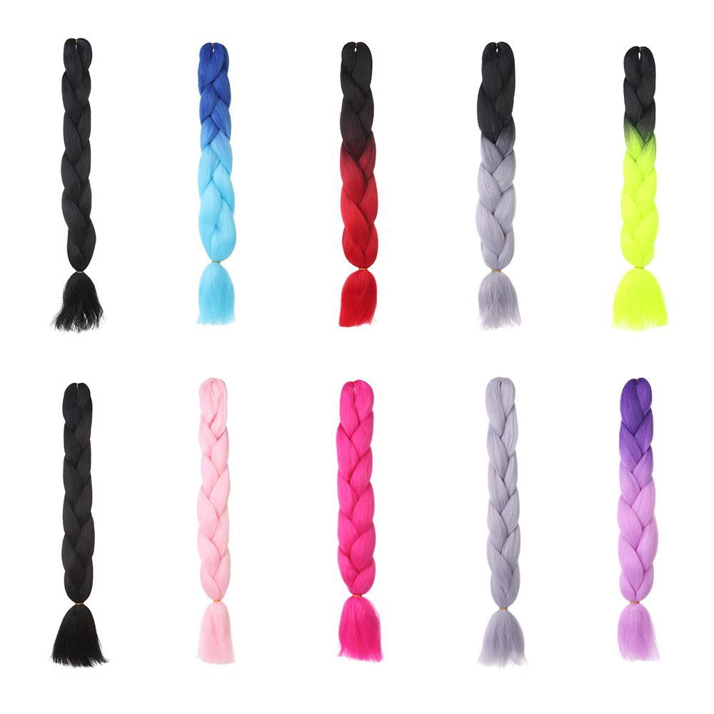 Bím Tóc Sợi Tổng Hợp Chịu Nhiệt Màu Ombre