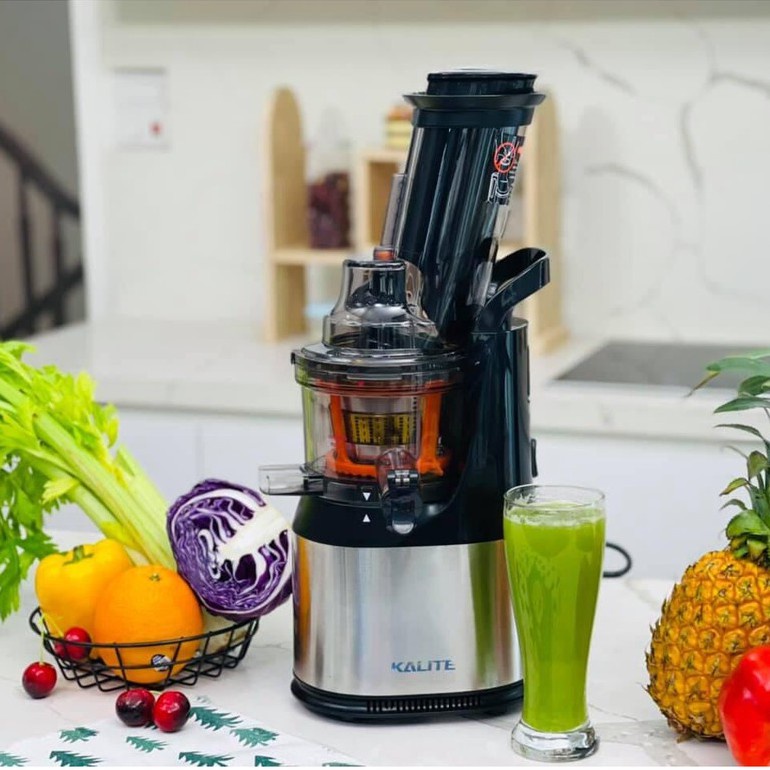 Máy ép chậm Kalite KL-565, Ép kiệt bã đến 90% giữ nguyên hương vị và dinh dưỡng của rau củ quả ,Bảo hành 24 Tháng