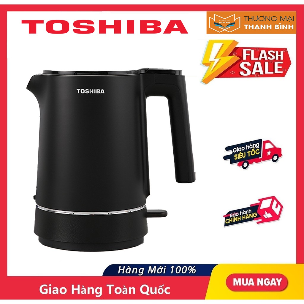 [Mã ELHADEV giảm 4% đơn 300K] Bình đun siêu tốc Toshiba 1.5 lít KT-15DS1NV - Hàng chính hãng