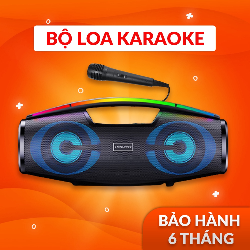 Dàn Loa Mic Hát Karaoke Loa Bluetooth Không dây Mini Gia Đình Kẹo Kéo Có Quai Xách Di Động Trong Nhà Ngoài Trời CLC