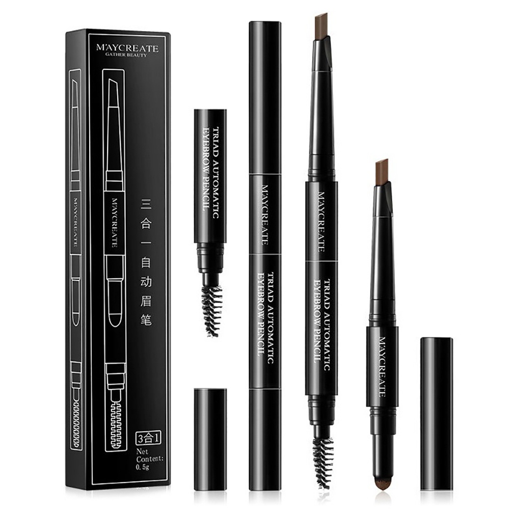 Bút Kẻ Mày 3 Trong 1 Chống Thấm Nước Sắc Tố Cao