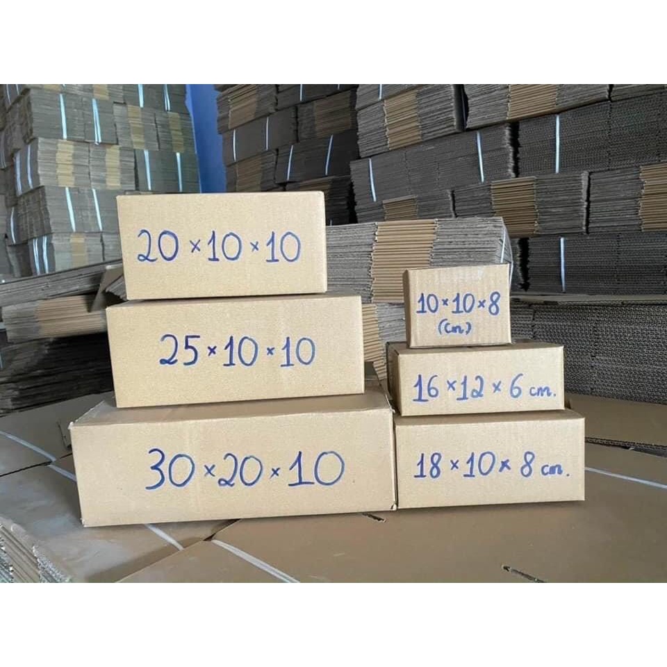 Hộp Carton Tk nhiều kích cỡ, hộp giấy bìa gói hàng giá rẻ