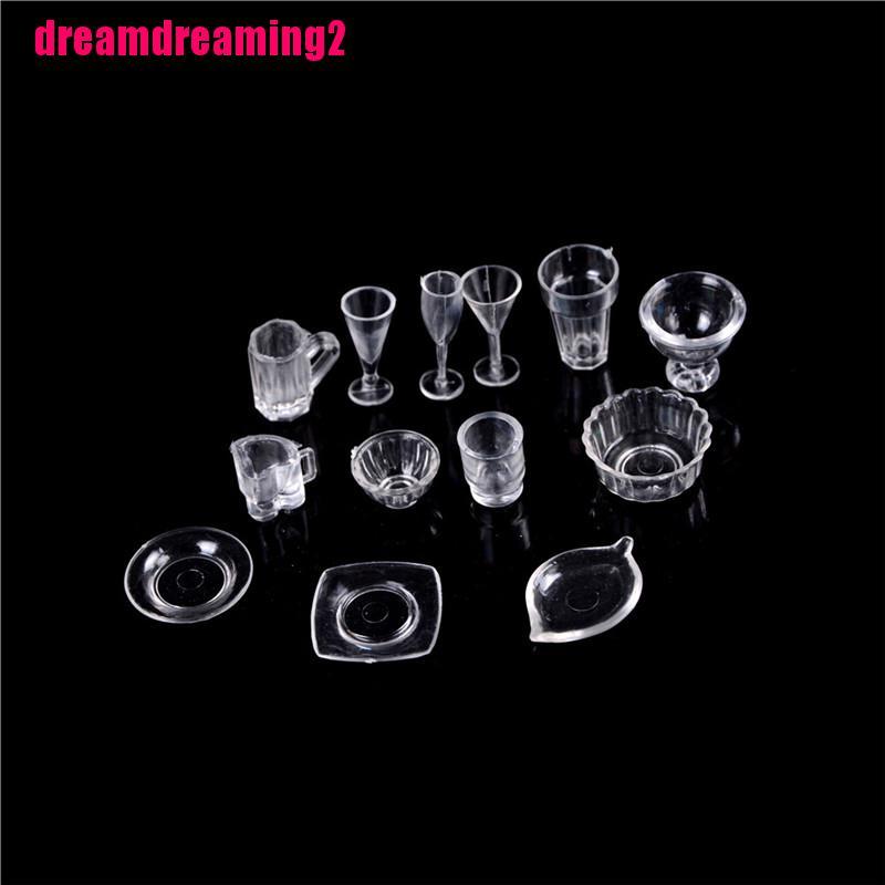 Bộ 13 Ly Kem Mini Tỉ Lệ 1 / 12 Dùng Để Trang Trí
