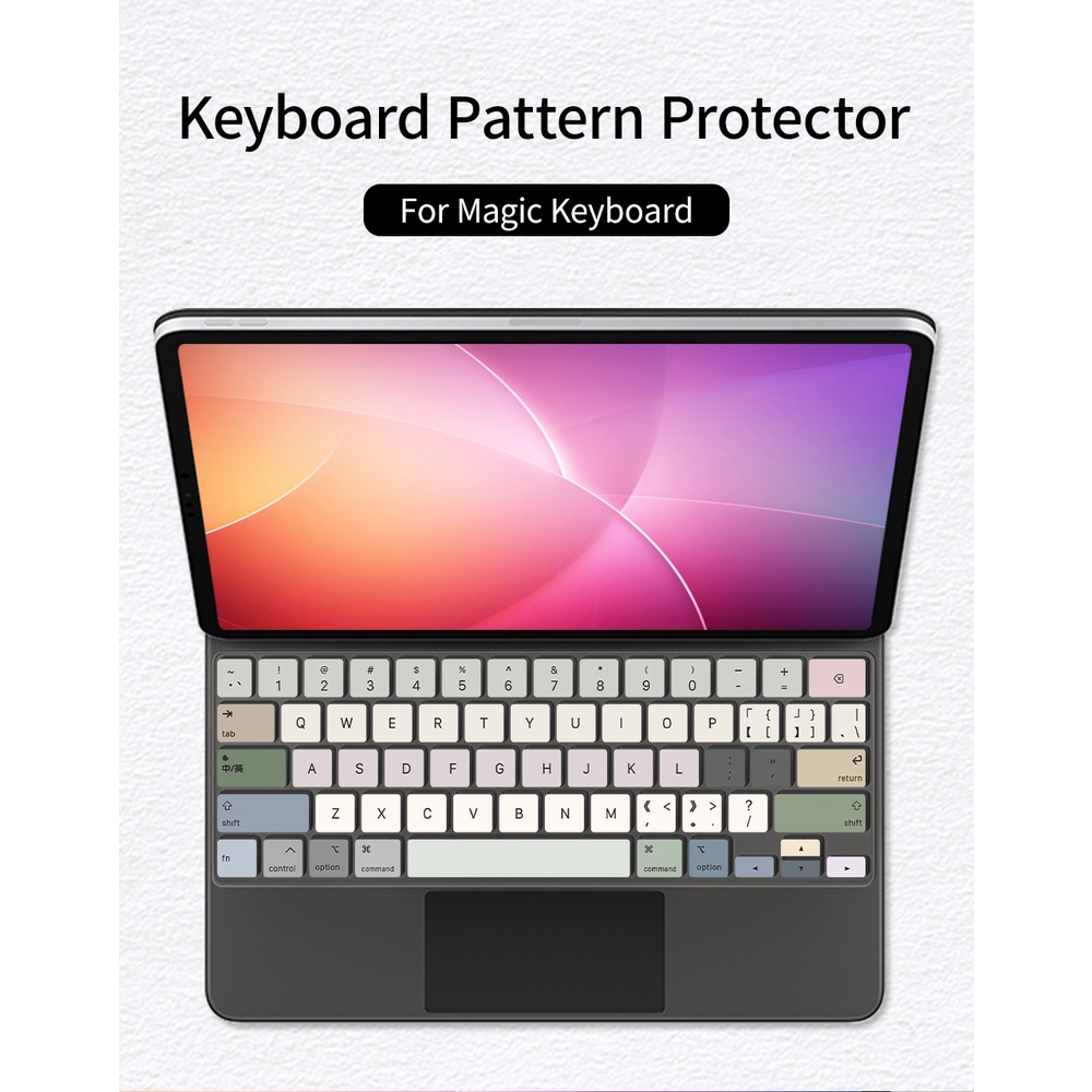 Suitable for magic keyboard film 2022 IPad Pro4 11 inch ipad pro 6 12.9 ipad air 4/5 10.9 protection Cover silicone cartoon keyboard Cover