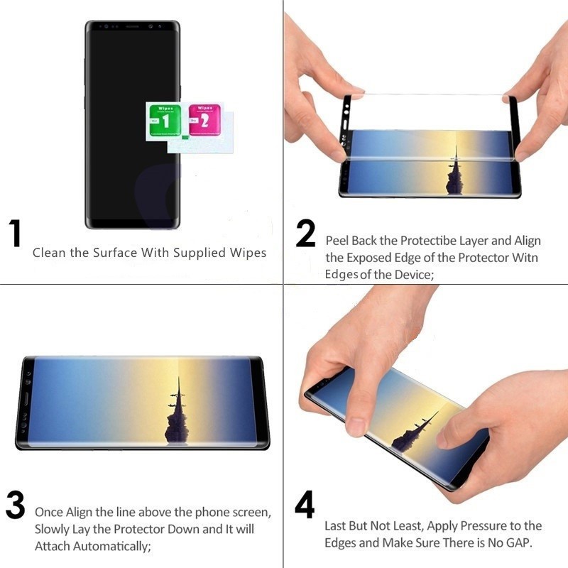 Samsung Galaxy Note 10 note10 Plus + 10+ note10+ 3D Curved edge Screen Protector Tempered Glass Film