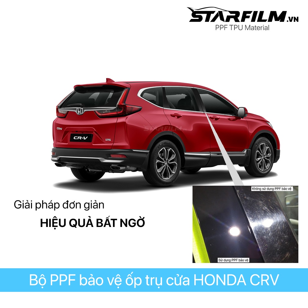 Bộ PPF bảo vệ chống xước trụ bóng STARFILM cho Honda CRV 2021