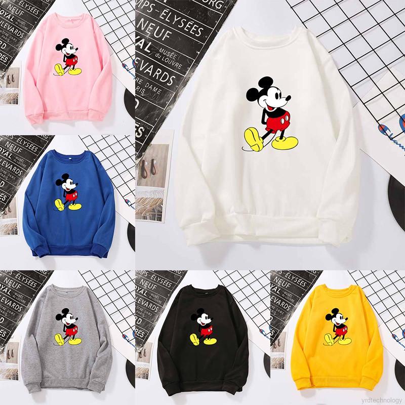 Áo Nỉ Hoodie Dài Tay In Hình Chuột Mickey Ngộ Nghĩnh Đáng Yêu Hợp Thời Trang | BigBuy360 - bigbuy360.vn