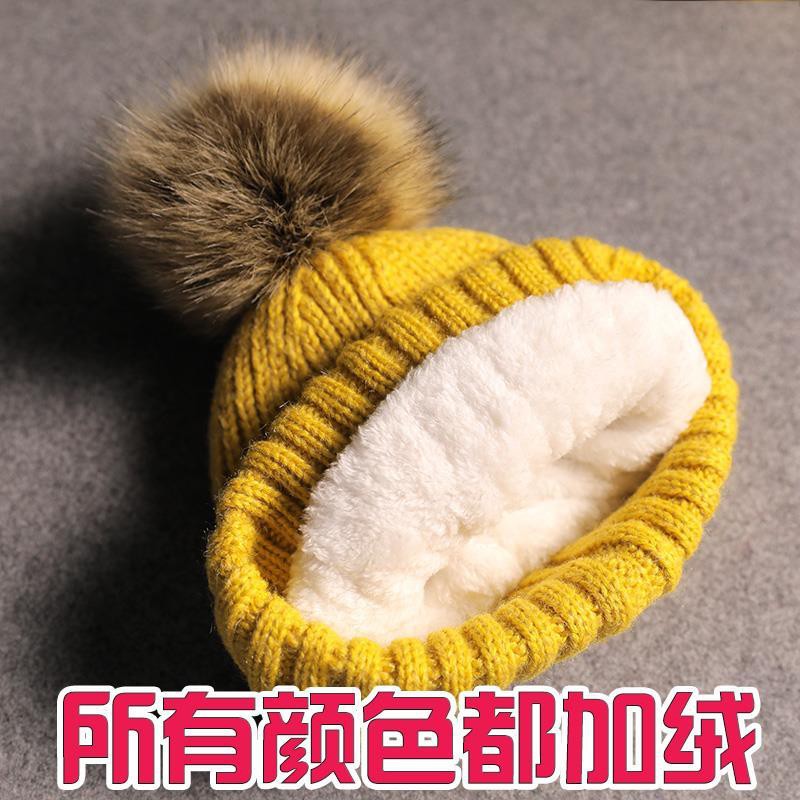 ◇Mũ len trẻ em thu đông cộng lông cừu bé gái 2-4 tuổi 6 vừa và lớn 3 trai khăn hai mảnh 5