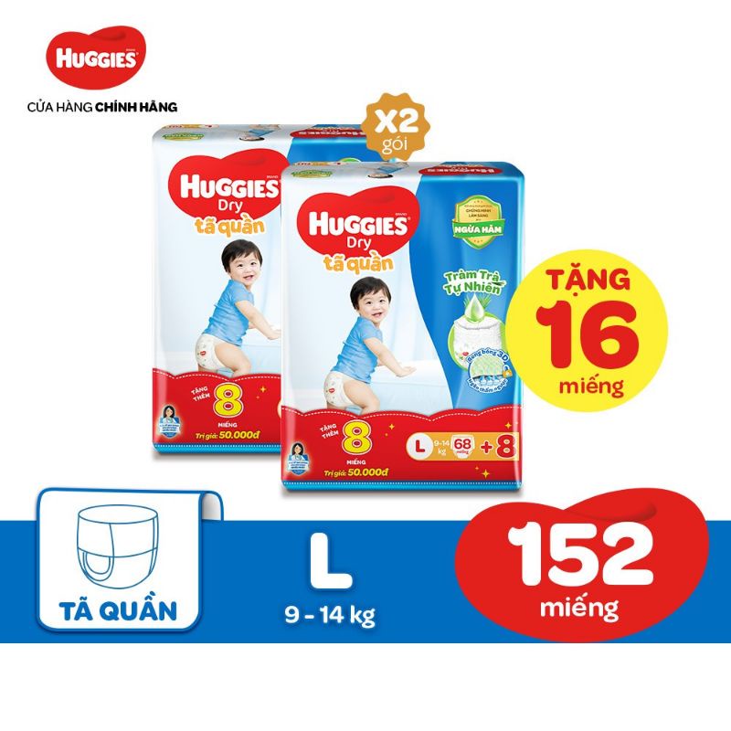 Tã quần huggies M74/L68/XL62 mẫu mới