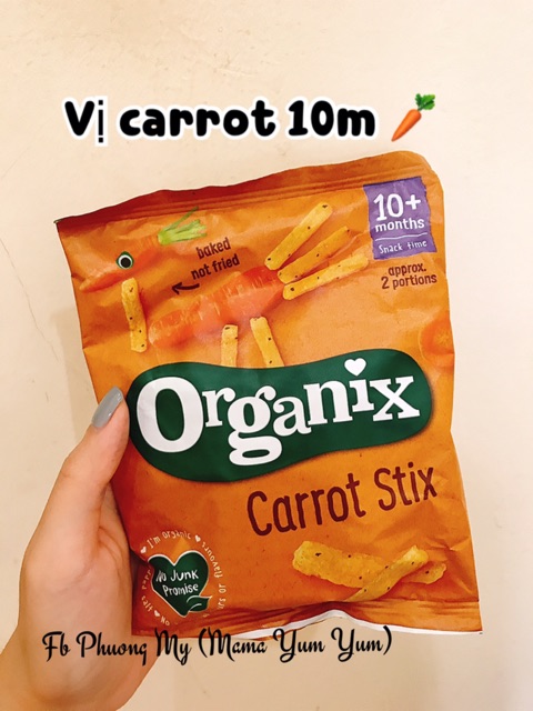 Date 7,9/22 Bánh ăn dặm snack Organix cho bé từ 6,7,10,12 tháng UK