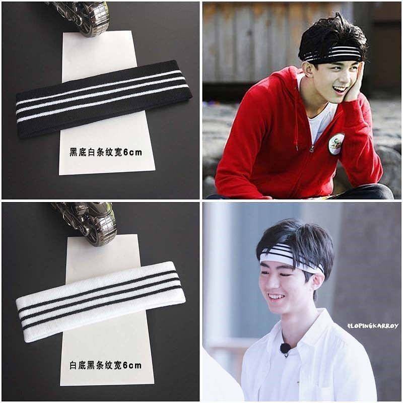 Băng Đô Giữ Tóc Rửa Mặt Bản Rộng Thấm Hút Mồ Hôi Phong Cách Hàn Quốc Cho Nam Nữ Băng thời trang nam