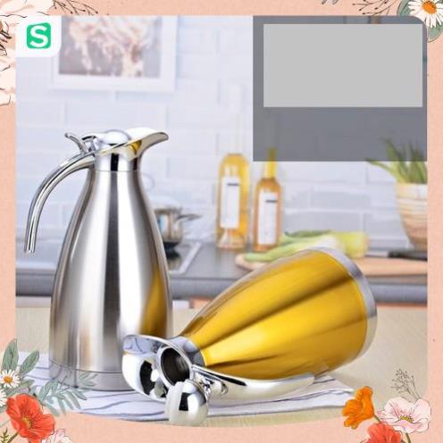 Bình pha trà, pha cà phê đựng nước 2 lít inox cao cấp - Bình giữ nhiệt nước uống