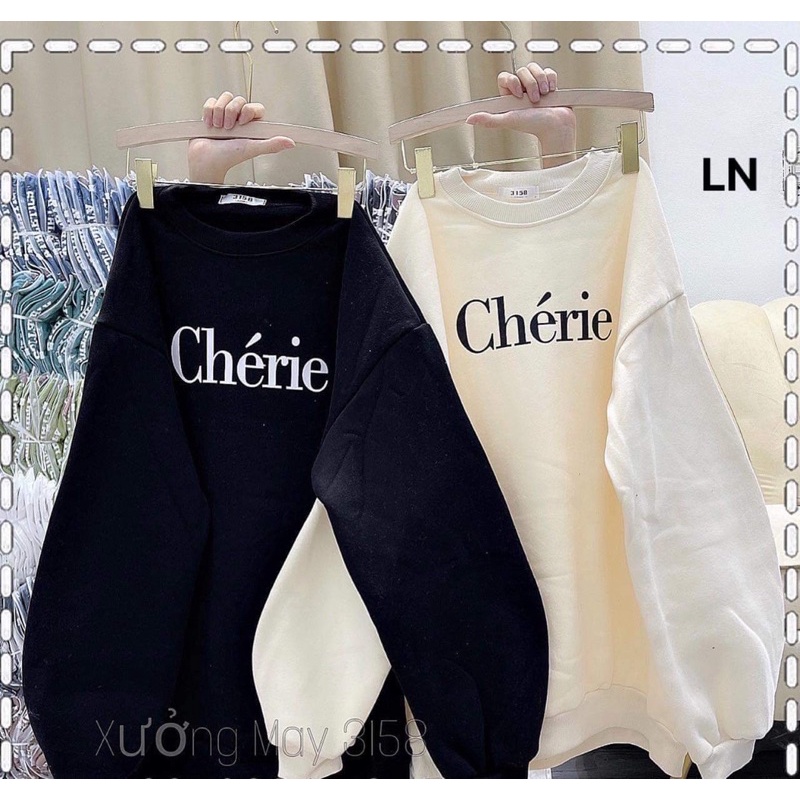 Áo nỉ bo cotton CHERIE LN12