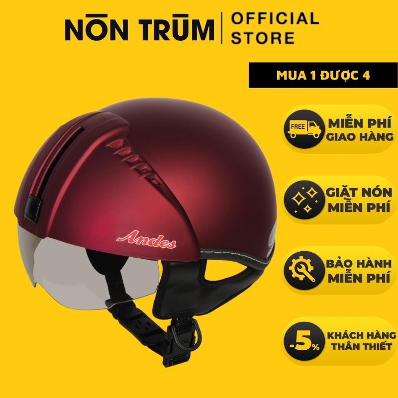 Nón Andes 181 chính hãng có kính âm tiện dụng, freesize 55-58cm, freeship toàn quốc, bảo hành 12 tháng
