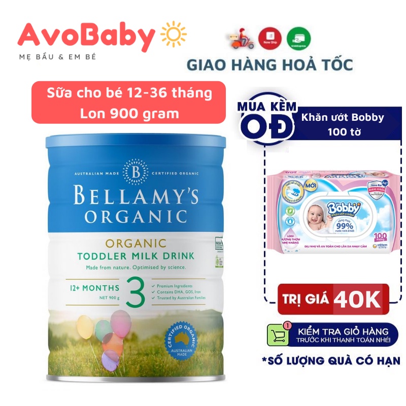 [Date 03-2023] Sữa Bellamy's Organic Úc công thức số 3 - 900g