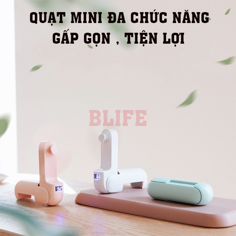 Quạt tích điện mini cầm tay 2000mAh - tiện lợi 4 trong 1 BLIFE - BH 3 THÁNG | BigBuy360 - bigbuy360.vn