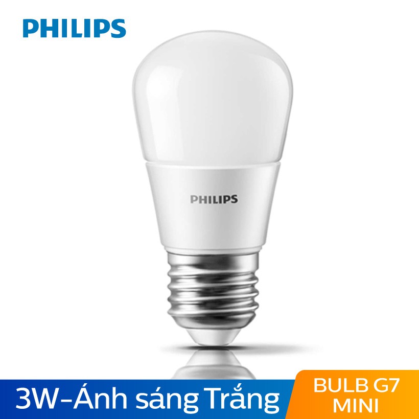 Bóng đèn Philips LED 3W  E27 P45 - Ánh sáng trắng / Ánh sáng vàng