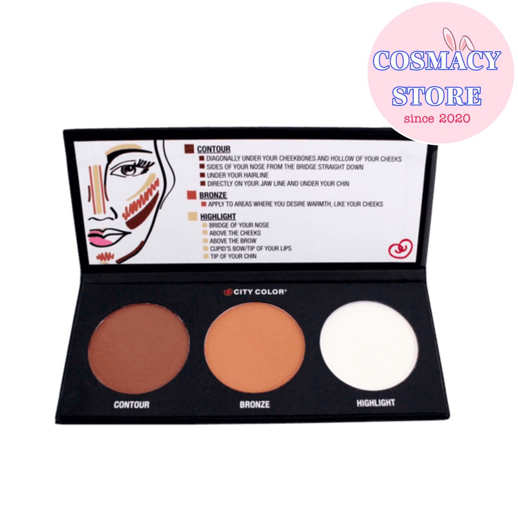 Bảng Tạo Khối 3 ô City Color Contour Palette