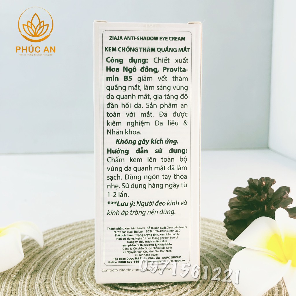 Kem chống thâm quầng mắt ✅CHÍNH HÃNG✅ Giảm vết thâm, làm sáng vùng da quanh mắt-  ZIAJA -15ml | BigBuy360 - bigbuy360.vn