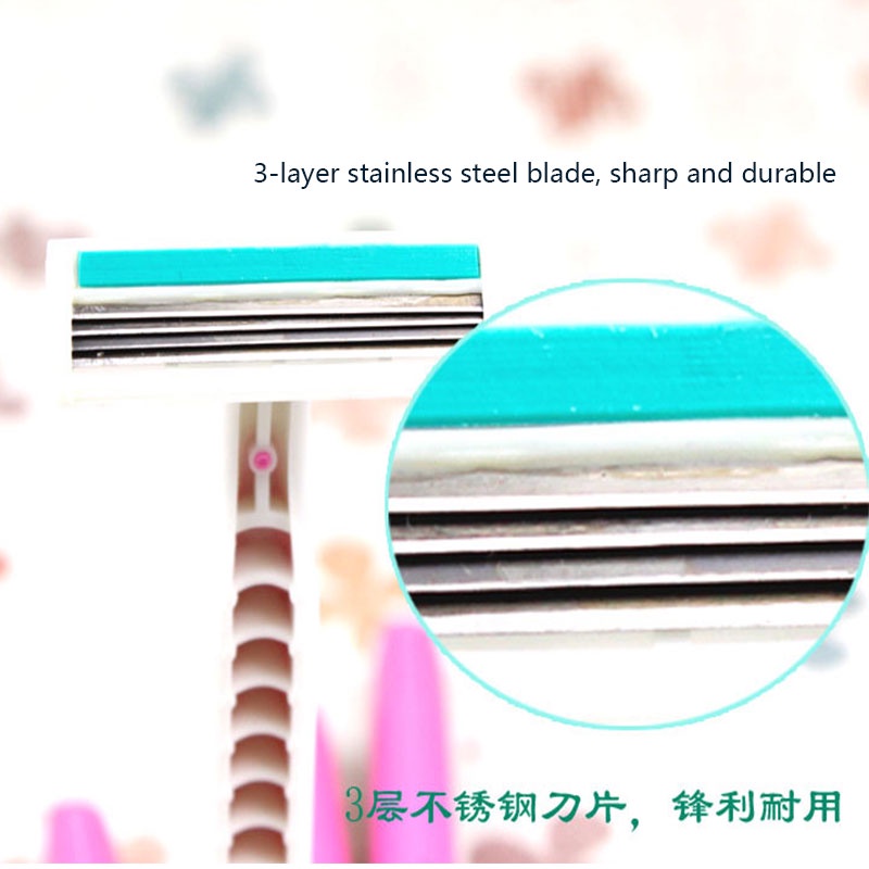 Set 4 Dao Cạo Lông Vùng Cánh Tay Và Chân Tiện Dụng Cho Nữ