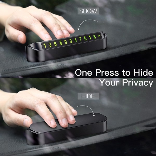 Bảng số điện thoại Baseus Tock Temporary LV123 dùng cho xe hơi