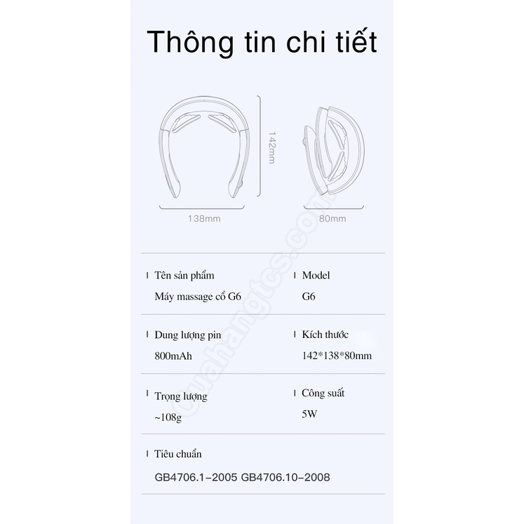 Máy massage cổ thông minh Jeeback G6