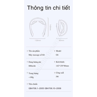 Máy massage cổ thông minh Jeeback G6