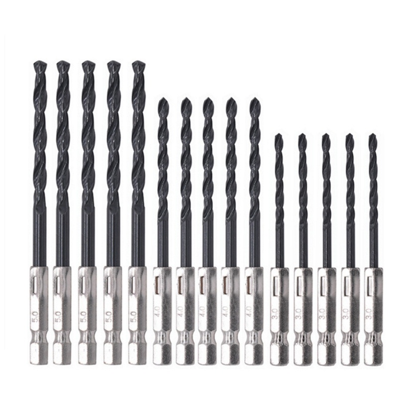 Mũi Khoan Xoắn Ốc Bằng Kim Loại 3mm4mm5mm Màu Đen Chất Lượng Cao