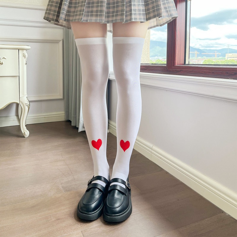 Xiangbao Vớ Dài Đến Đầu Gối Mỏng Phong Cách Lolita Nhật Bản Mùa Hè Cho Nữ