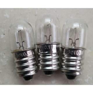 Bóng đèn sợi đốt e12 30v 0.11a đuôi xoáy 12mm
