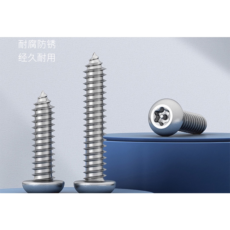 Vít Đầu Tròn Bằng Thép Không Gỉ 304 Chống Trộm M2.9-