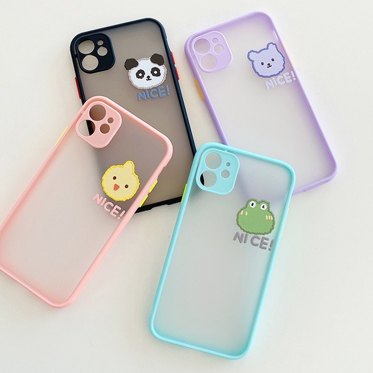 Ốp lưng nhám hình kute iphone 12