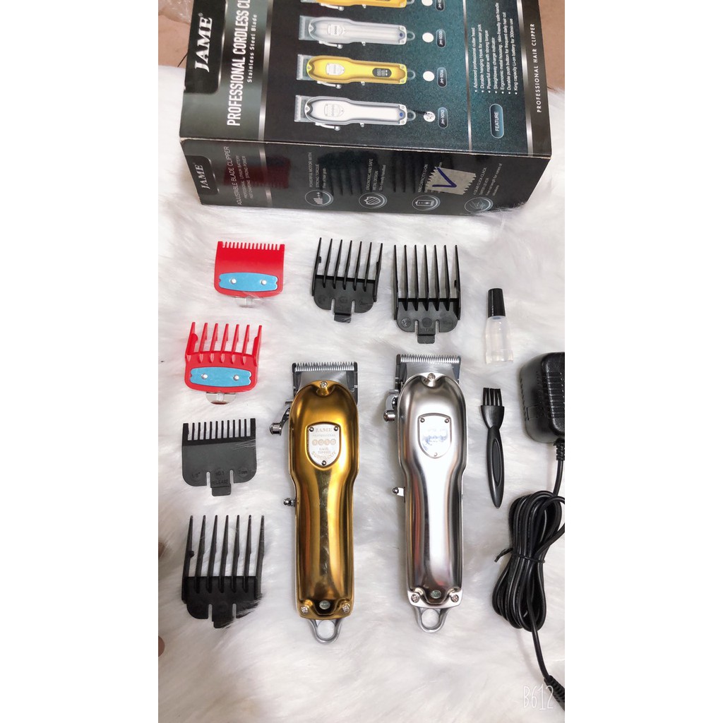 [Free Ship]  Tông đơ JAME 1010 pin trâu, lưỡi bén chuyên dùng salon barber, dùng gia đình cắt tóc bé và người lớn