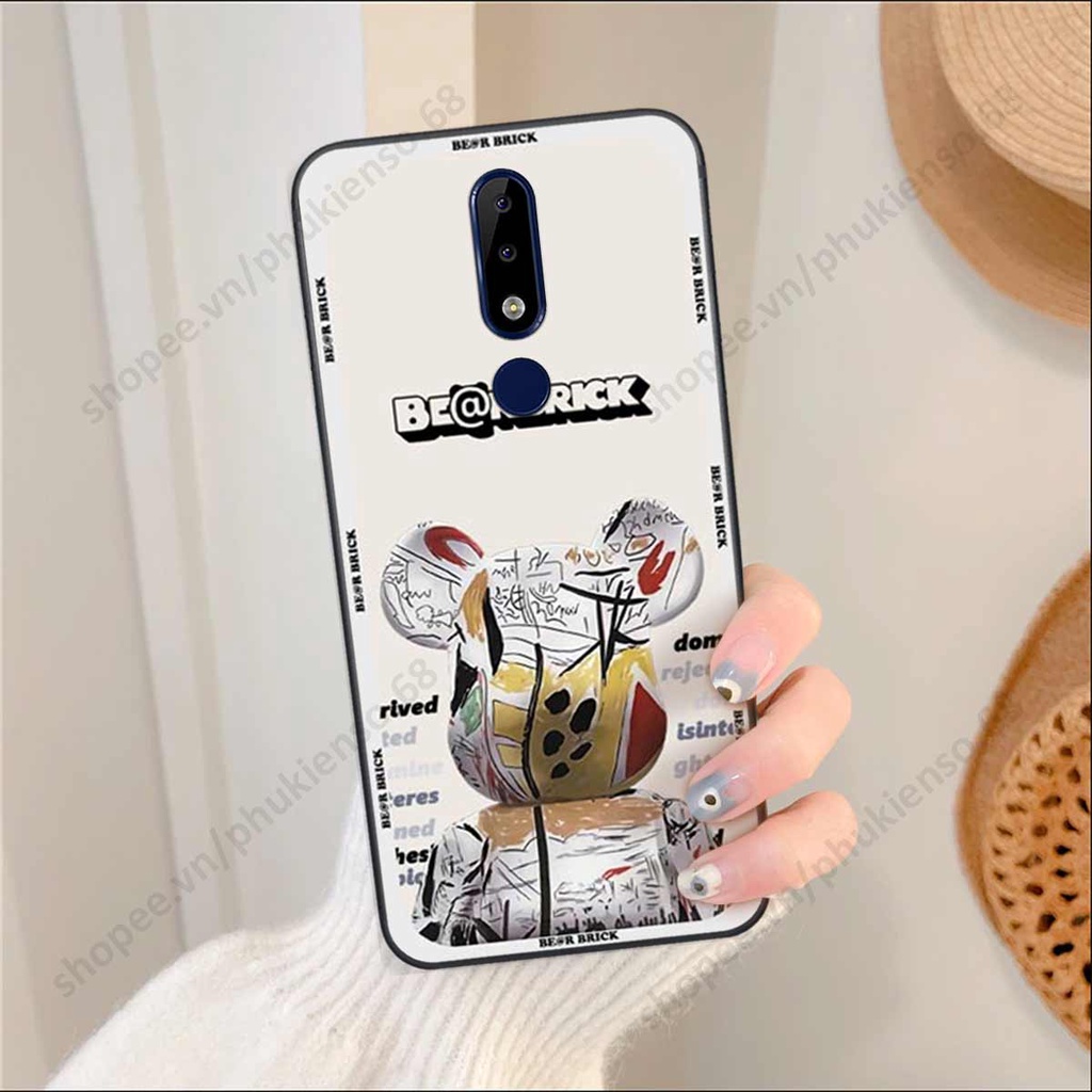 Ốp lưng điện thoại Nokia X5 / X6 elegant, gấu be@rbrick cao cấp, vỏ ốp rẻ đẹp