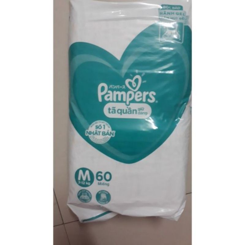  Bỉm / tã quần pampers size M74 L68 XL62 XXL56 M60 L54 XL48 XXl44 (không có tem)