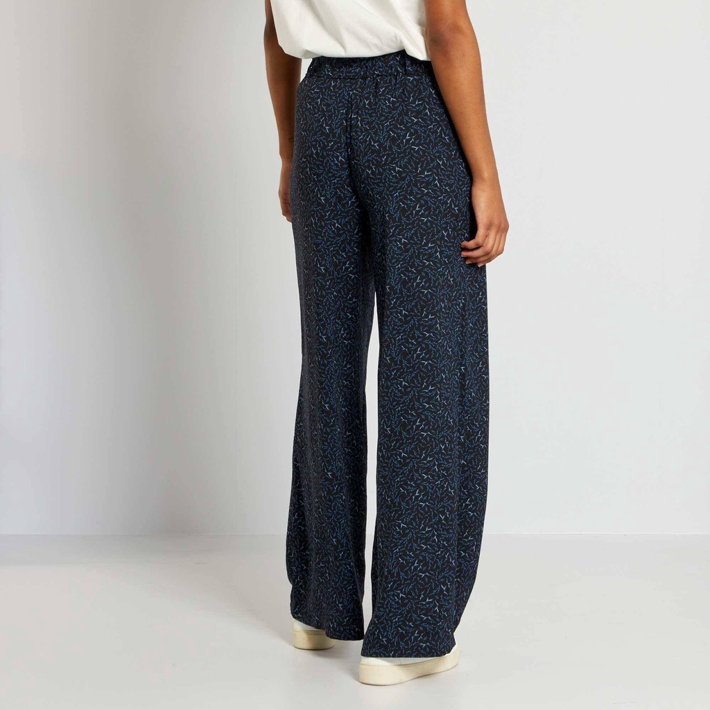 Quần Wide leg chiffon printed pant KI/BI dành cho Nữ