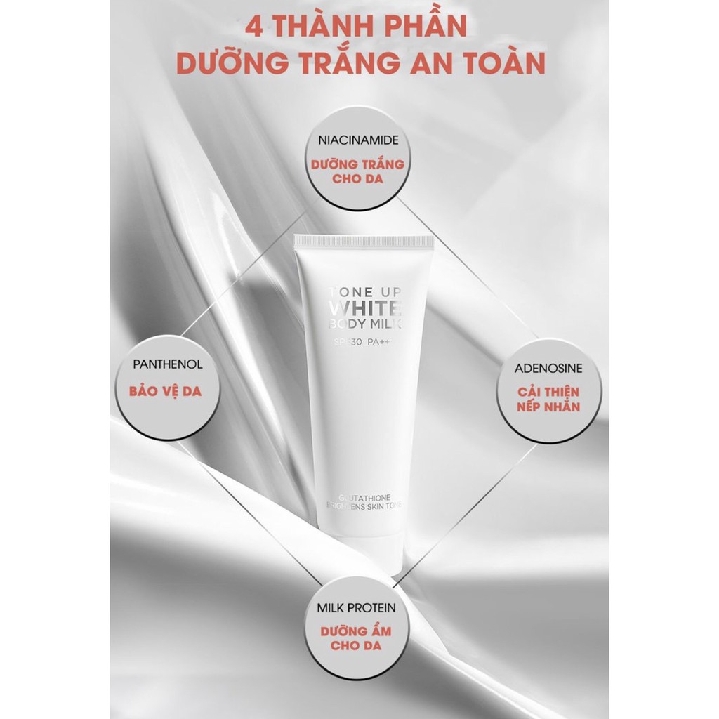 Kem Dưỡng Body Tone Up White Body Milk SPF30 PA+++ | BigBuy360 - bigbuy360.vn