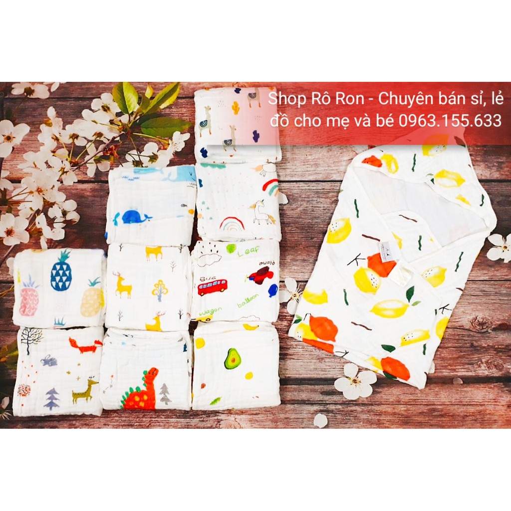 CHĂN Ủ XÔ ADEN MUSLIN 4 LỚP