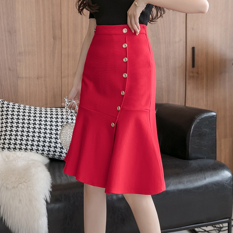 Chân váy xếp li lưng cao phong cách Hàn Quốc | BigBuy360 - bigbuy360.vn