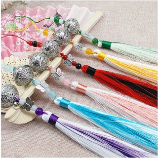 Móc khóa Cung linh kết hạt đá - Phụ kiện trang sức cổ trang làm tua rua, treo sáo, treo quạt