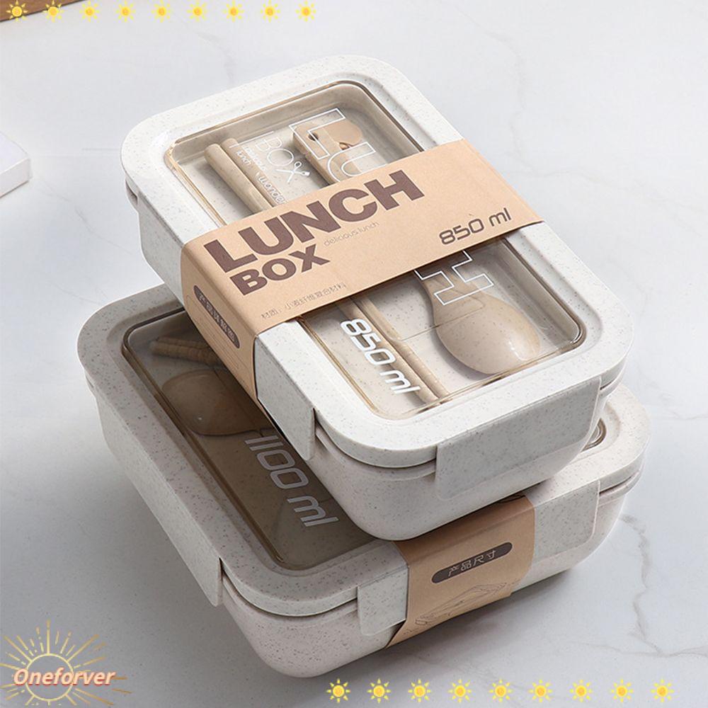Hộp cơm Chất Liệu Rơm Lúa Mì Kèm Hộp Đựng Tiện Dụng Cho Học Sinh