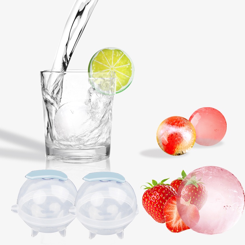 Bộ 4 Khuôn Silicone Làm Đá Hình Cầu