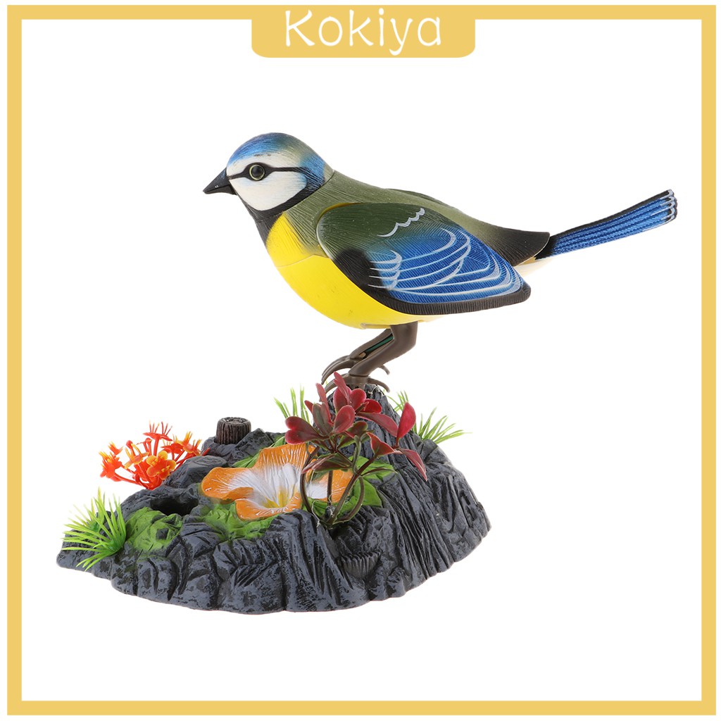 Mô phỏng Chim hát trong điều khiển máy bơm Trang trí đồ chơi thú cưng điện tử