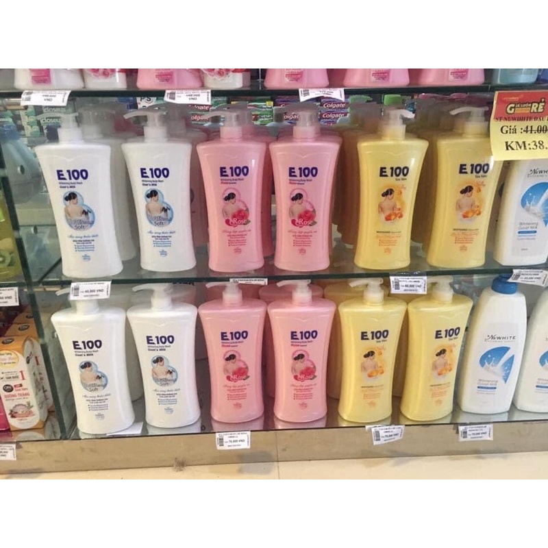 Sữa tắm E100 SILKY 520ml - 800ml - 1.2l