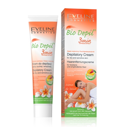 Kem Tẩy Lông Hữu Cơ Eveline 125ml Dành Cho 3 Vùng Bikini, Da Nhạy Cảm Không Gây Kích Ứng