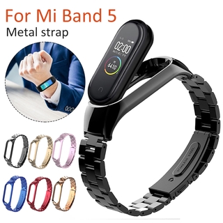 Dây Đeo Thay Thế Chất Liệu Kim Loại Dạng Lưới Thời Trang Cho Xiaomi Mi Band 5
