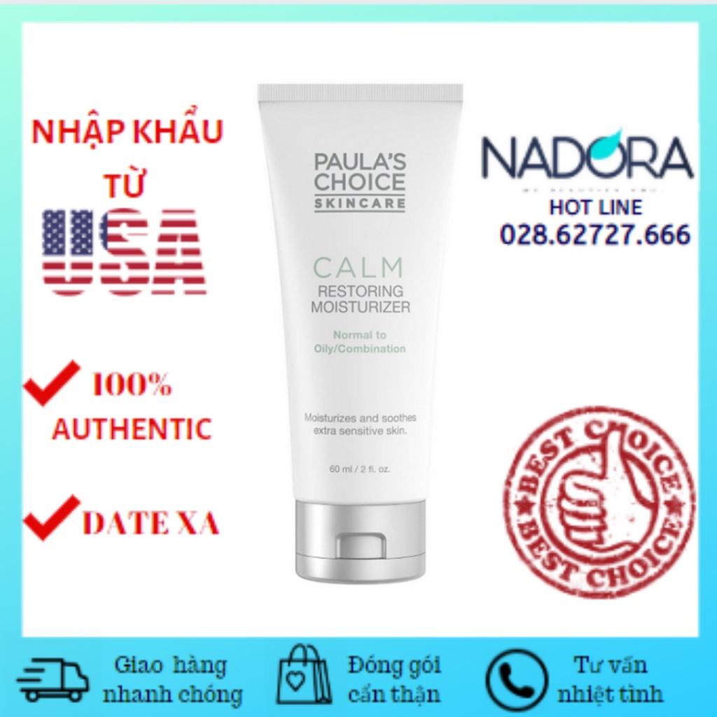 Paula's Choice - (oily Skin) Calm Redness Relief Moisturizer - Kem dưỡng ẩm ban đêm cho da dầu, nhạy cảm