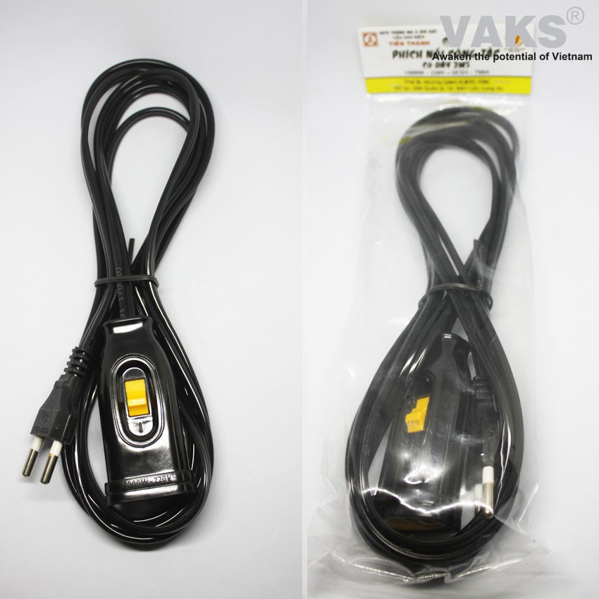 PHÍCH NỐI CÔNG TẮC OCD1-700A CÓ DÂY 2M, 1000W-220V.