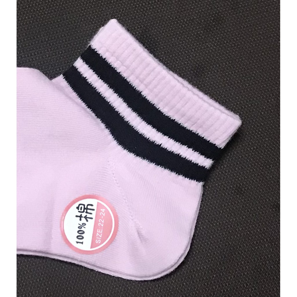 Combo 5 đôi vớ sọc và tim , thun cotton , mode HÀN QUỐC ,loại tốt thương hiệu GUANGTA , ảnh thật