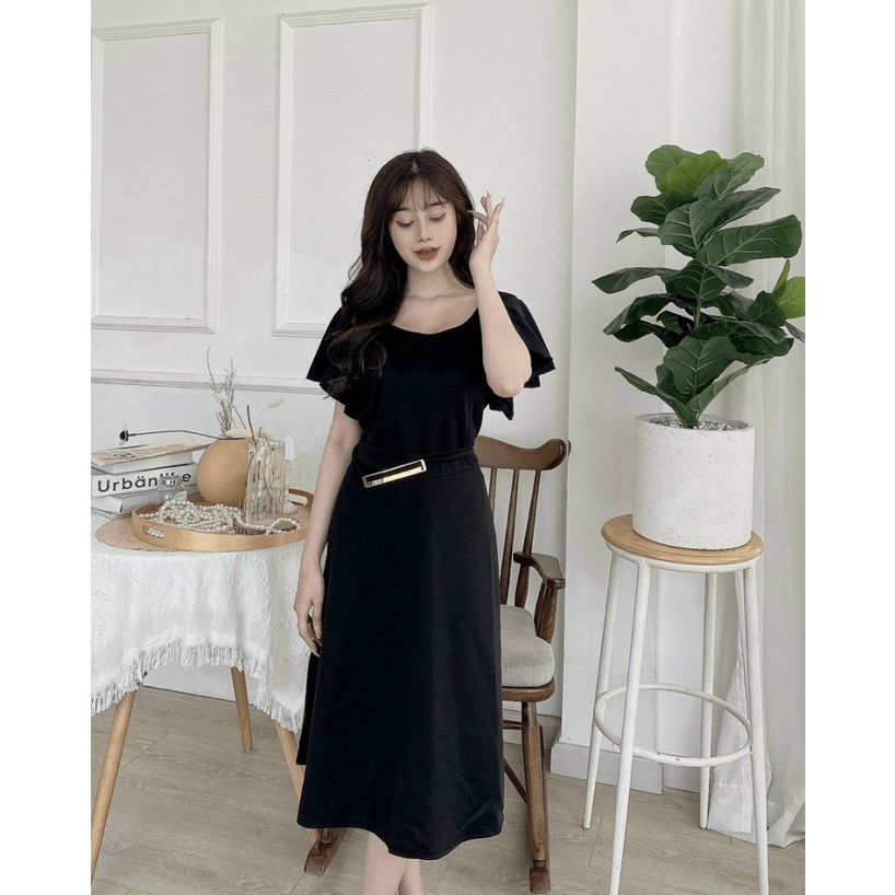 ĐẦM SUÔNG NỮ PHỐI TAY BÈO SANG TRỌNG QUYẾN RŨ ĐẸP TINH TẾ